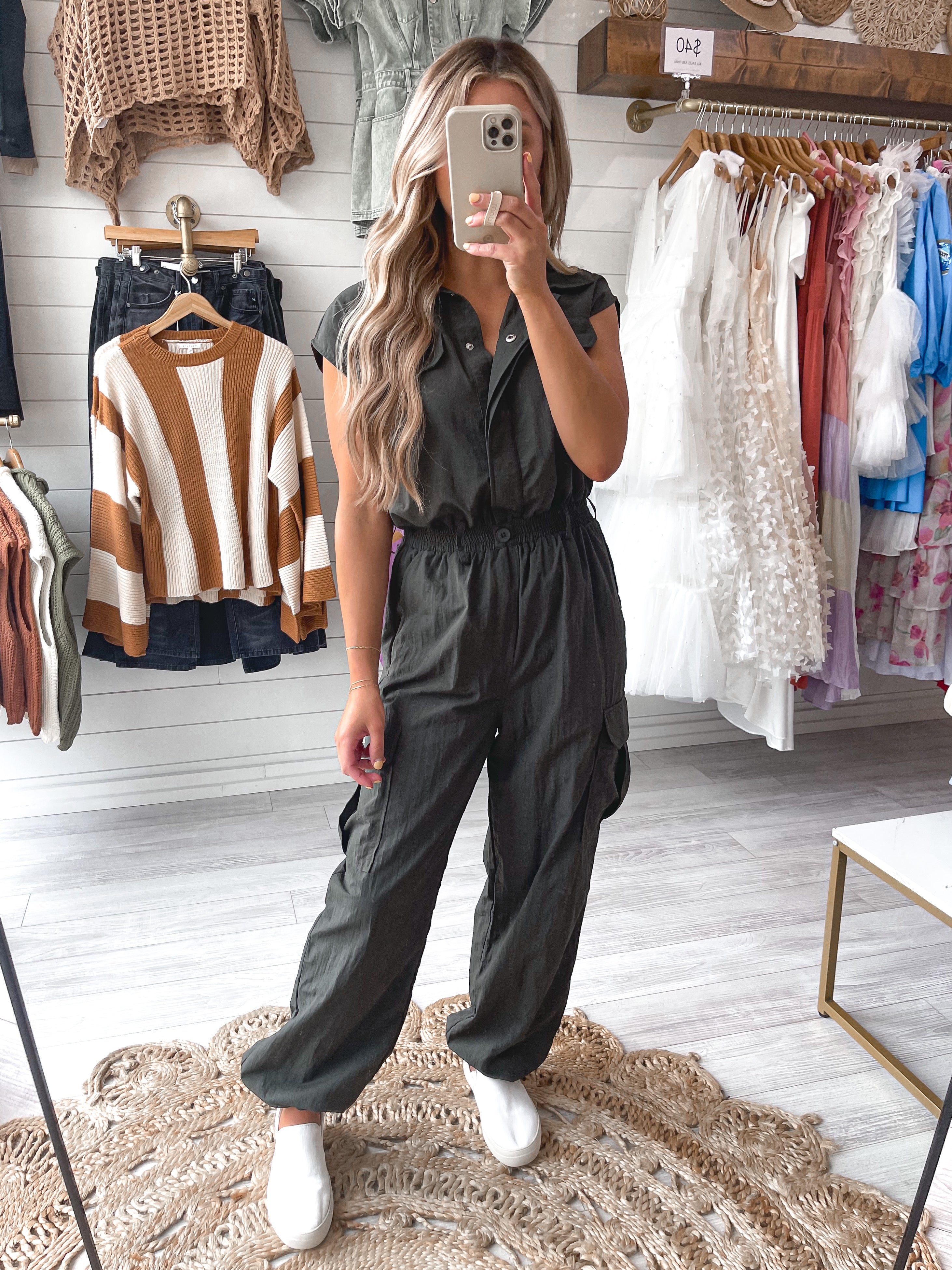 In The Moment Jumper in Dark Green