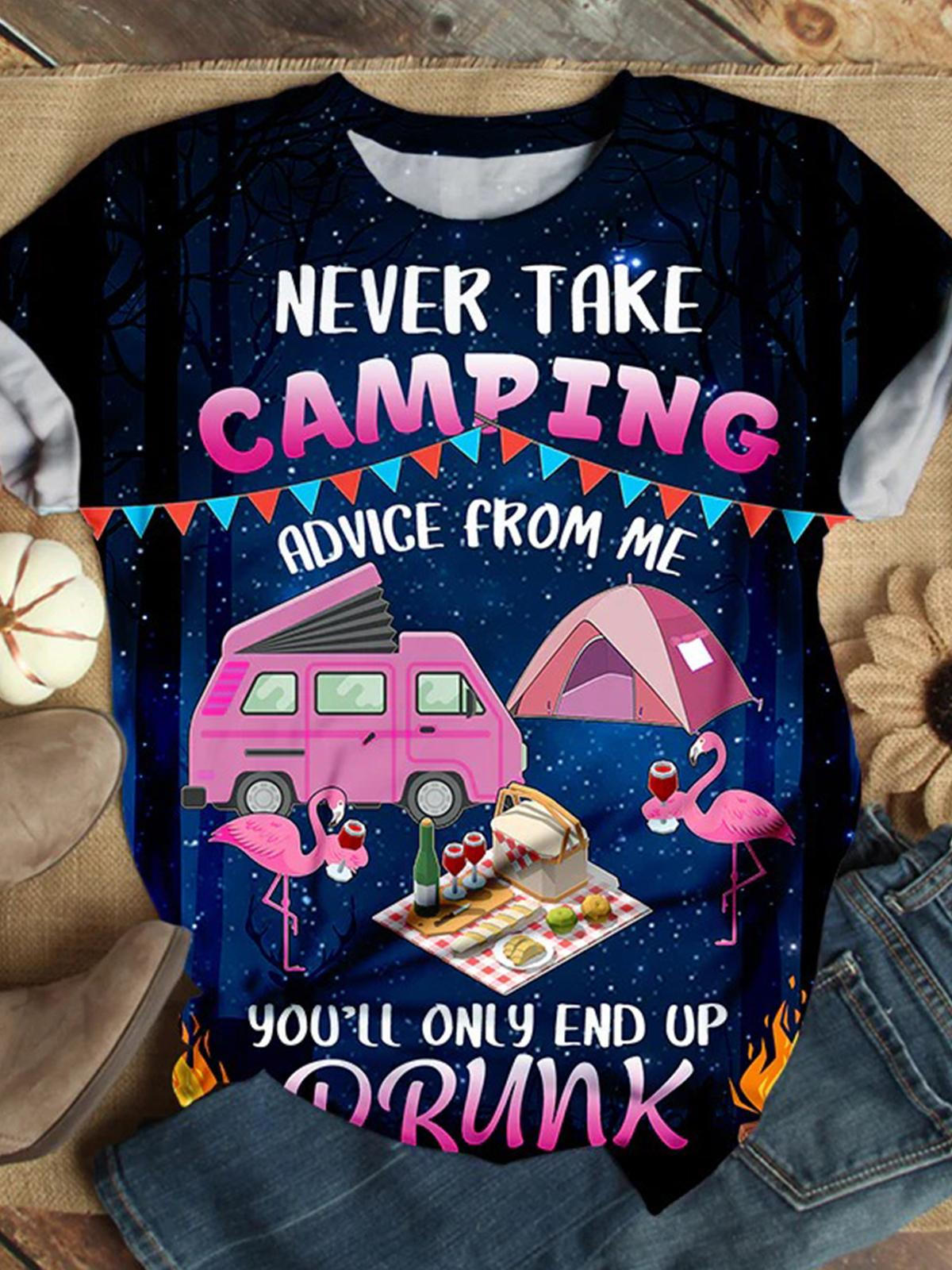 Flamingo Crew Neck T-shirt